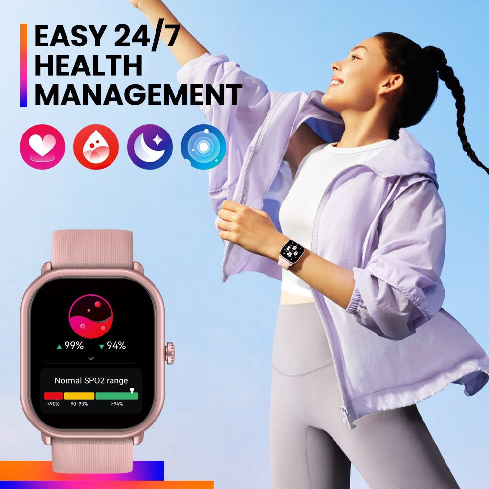 ZEBLAZE GTS3 Pro Smart Watch Ultra-big HD AMOLED Screen Health Fitness Tracker