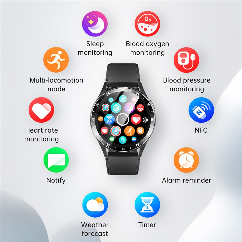 X10 2-in-1 1.39-inch Smart Watch with Earbuds, Flip Cover Version