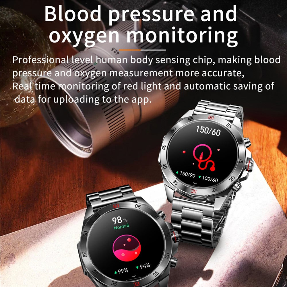 NX1 Pro Luxury Metal Business Smart Watch Health Monitoring Bluetooth-Compatible Calling Waterproof Sports Watch