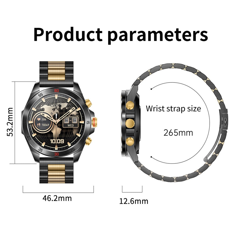 NX1 Pro Luxury Metal Business Smart Watch Health Monitoring Bluetooth-Compatible Calling Waterproof Sports Watch
