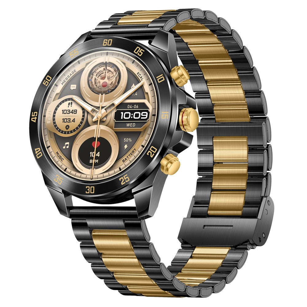 NX1 Pro Luxury Metal Business Smart Watch Health Monitoring Bluetooth-Compatible Calling Waterproof Sports Watch