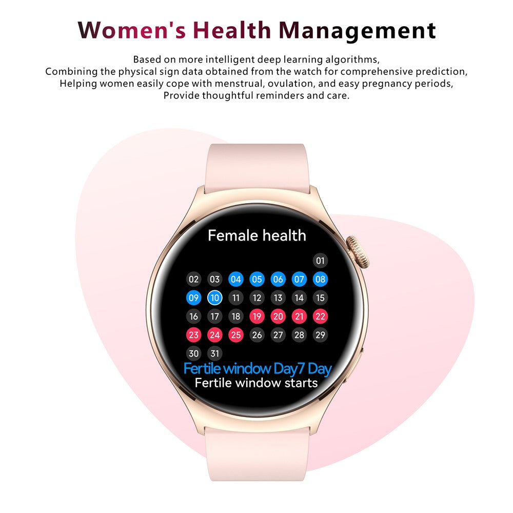 QX10 1.43" AMOLED Display Bluetooth-compatible Calling Health Monitoring Smart Watch