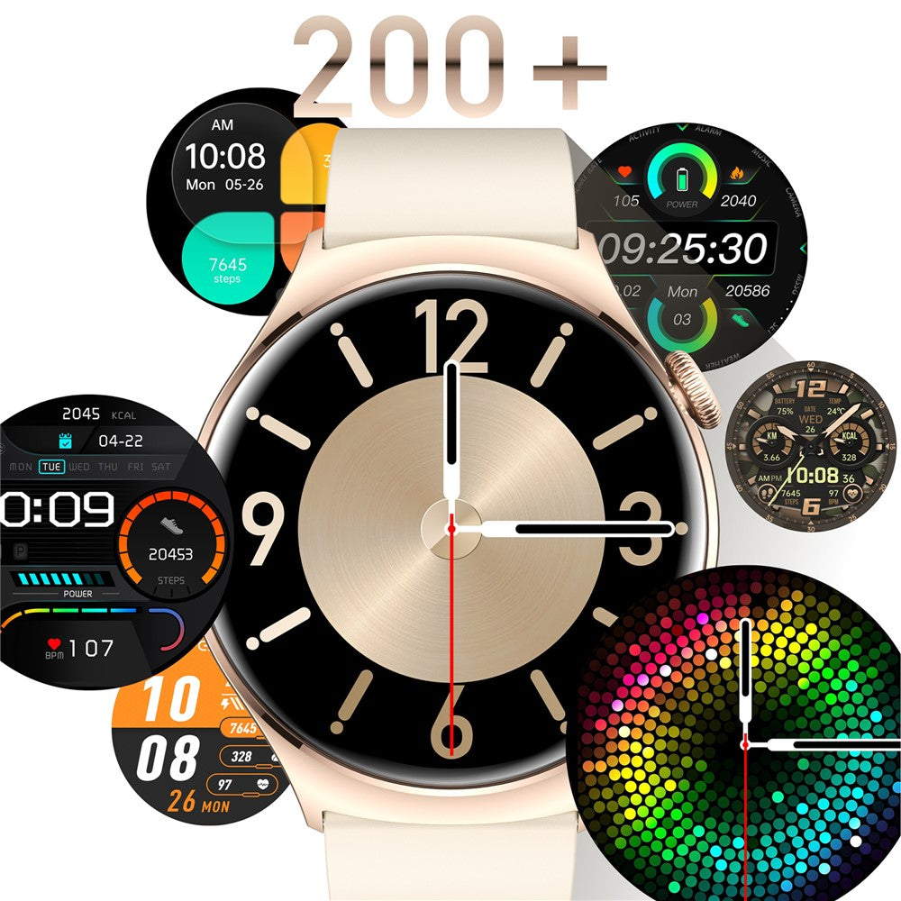 QX10 1.43" AMOLED Display Bluetooth-compatible Calling Health Monitoring Smart Watch