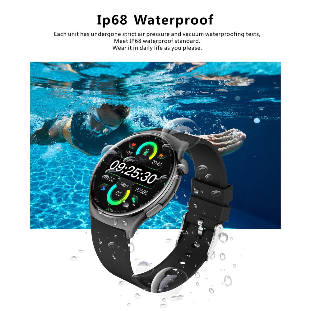 QX10 1.43" AMOLED Display Bluetooth-compatible Calling Health Monitoring Smart Watch