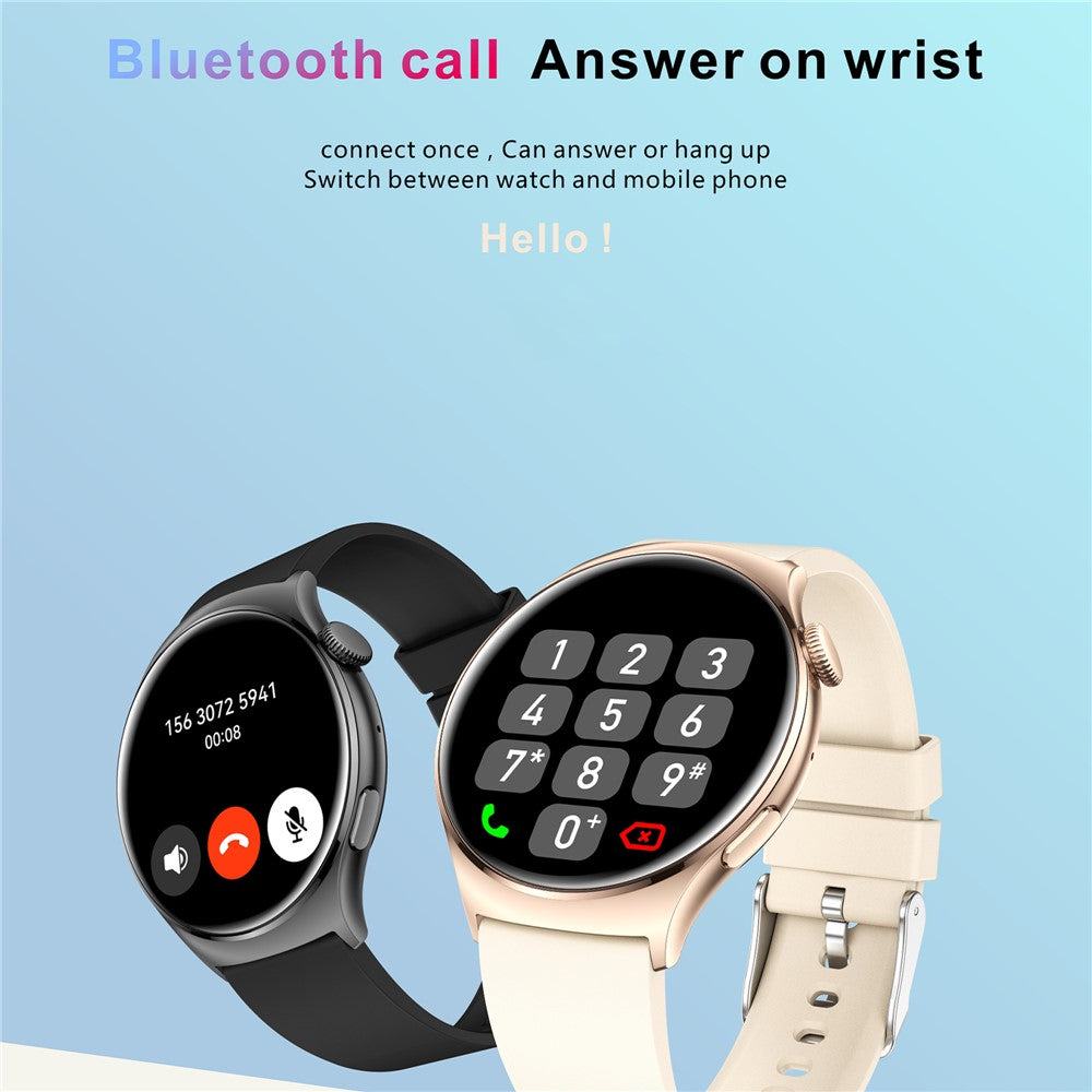 QX10 1.43" AMOLED Display Bluetooth-compatible Calling Health Monitoring Smart Watch
