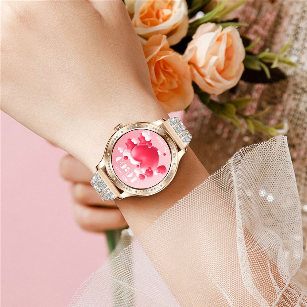 AK60 Steel Strap + Silicone Strap Women Smart Watch Health Monitoring Bluetooth-compatible Calling Smart Bracelet