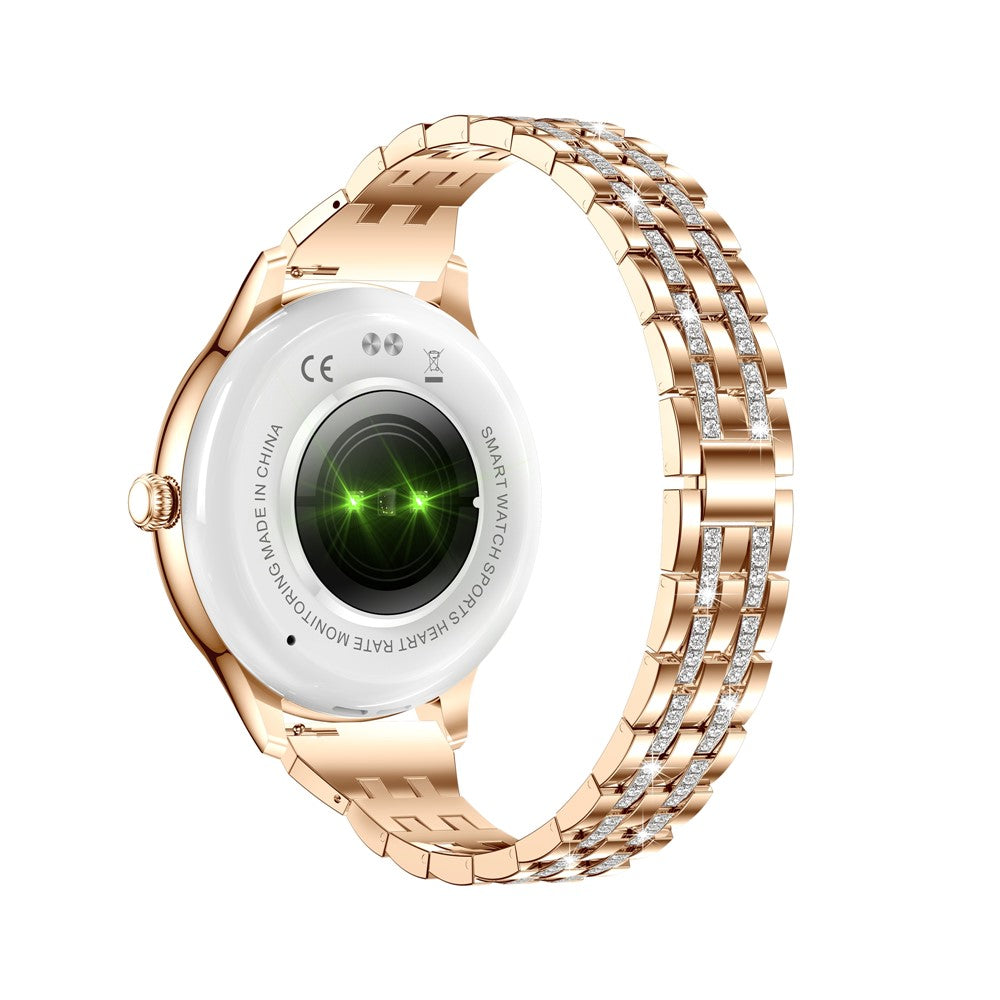 AK60 Steel Strap + Silicone Strap Women Smart Watch Health Monitoring Bluetooth-compatible Calling Smart Bracelet