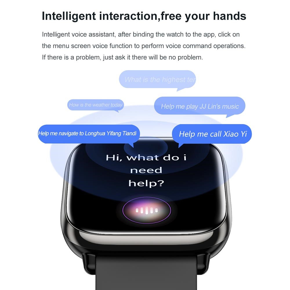 HD12 1.75-Inch AMOLED Screen Bluetooth-compatible Calling Smart Watch