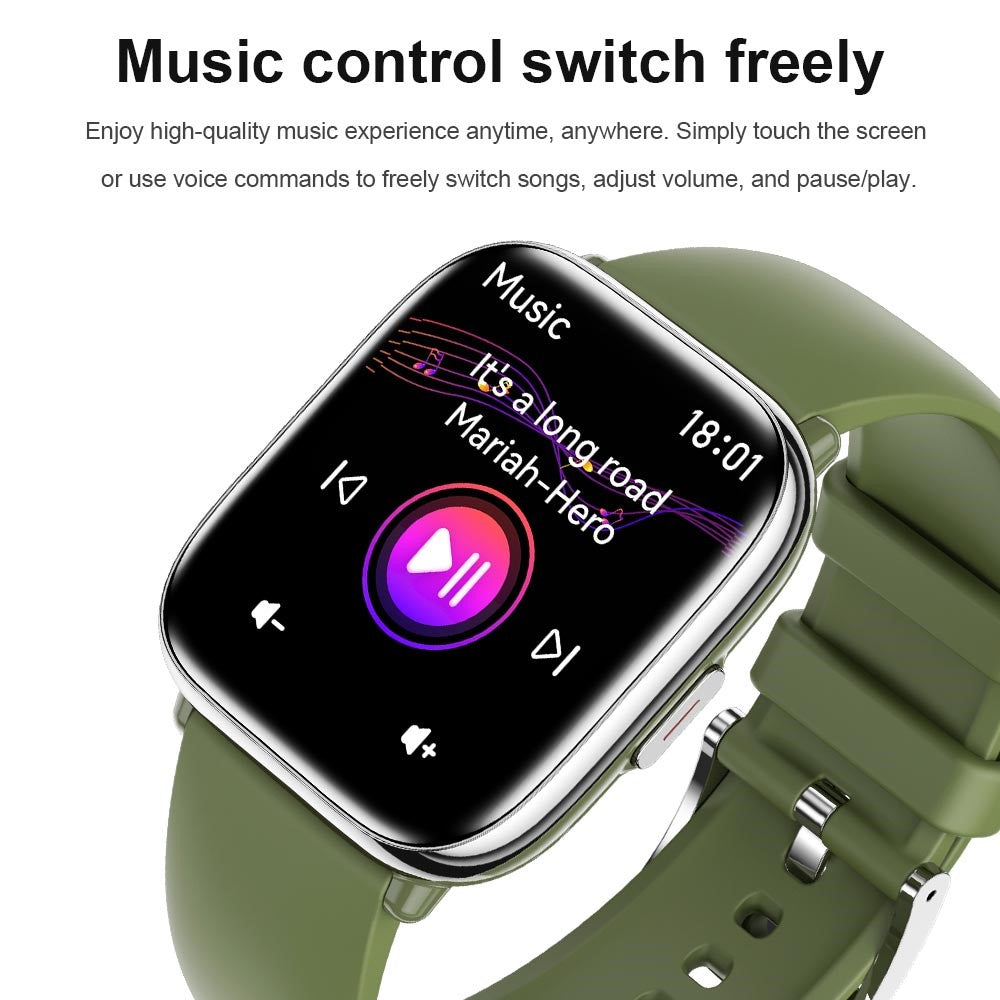 HD12 1.75-Inch AMOLED Screen Bluetooth-compatible Calling Smart Watch