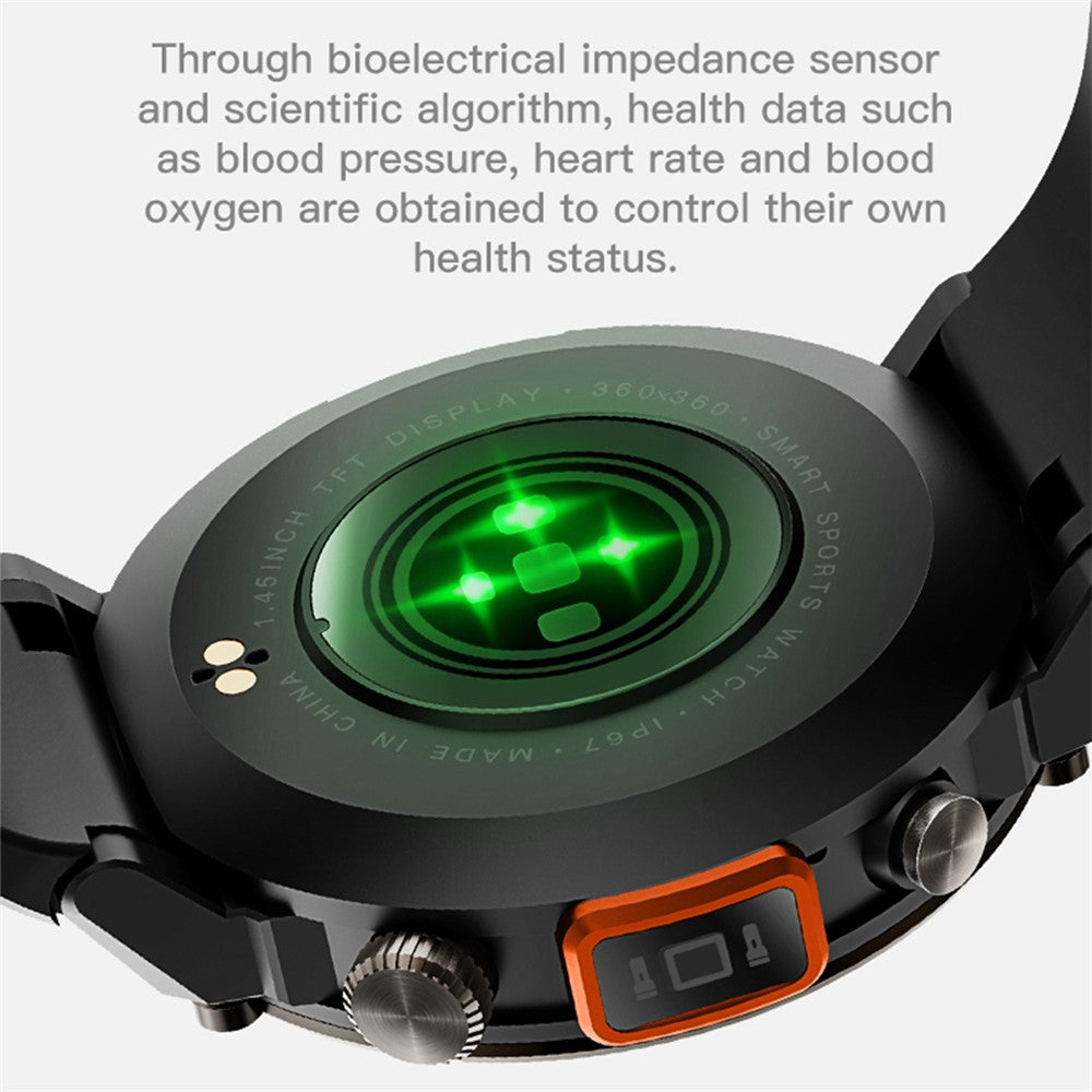 S100 1.45-inch Display Bluetooth-compatible Call Fitness Smart Watch with Light