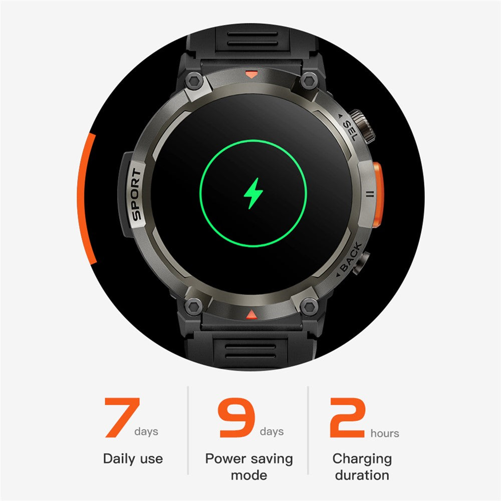 S100 1.45-inch Display Bluetooth-compatible Call Fitness Smart Watch with Light
