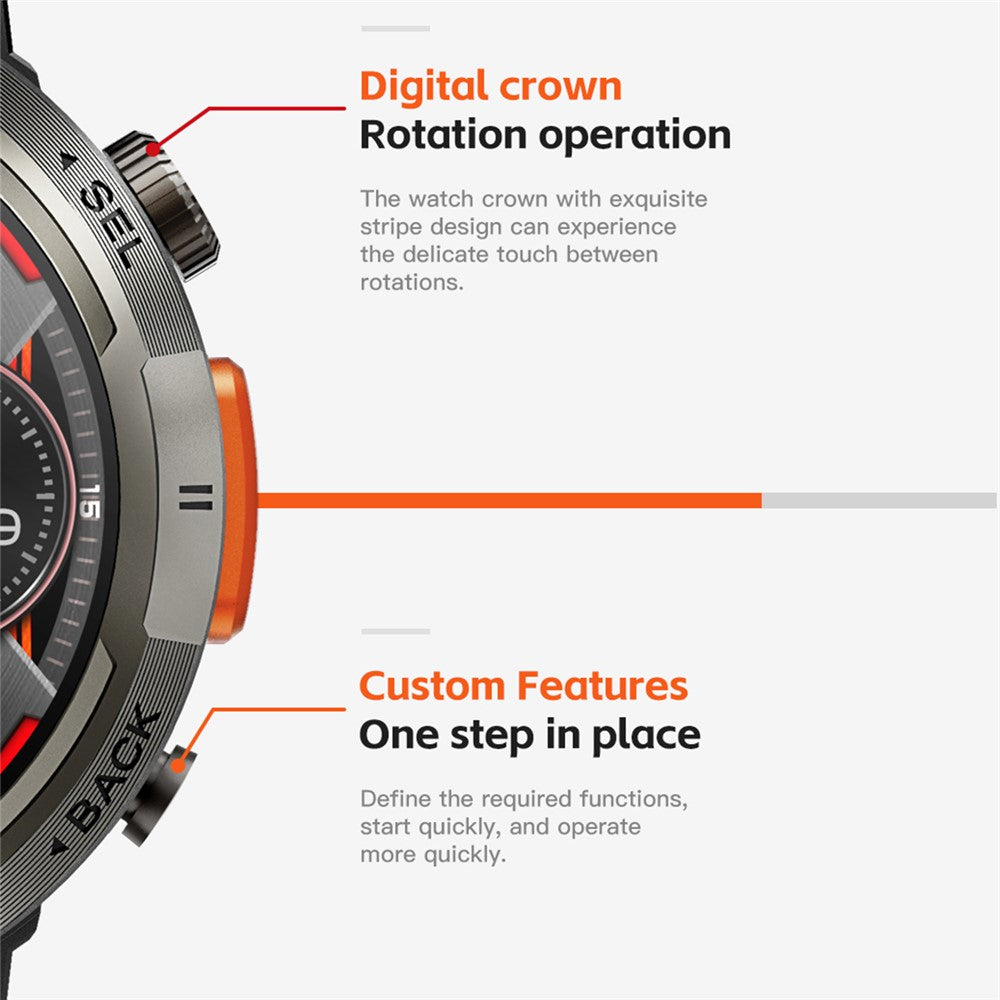 S100 1.45-inch Display Bluetooth-compatible Call Fitness Smart Watch with Light