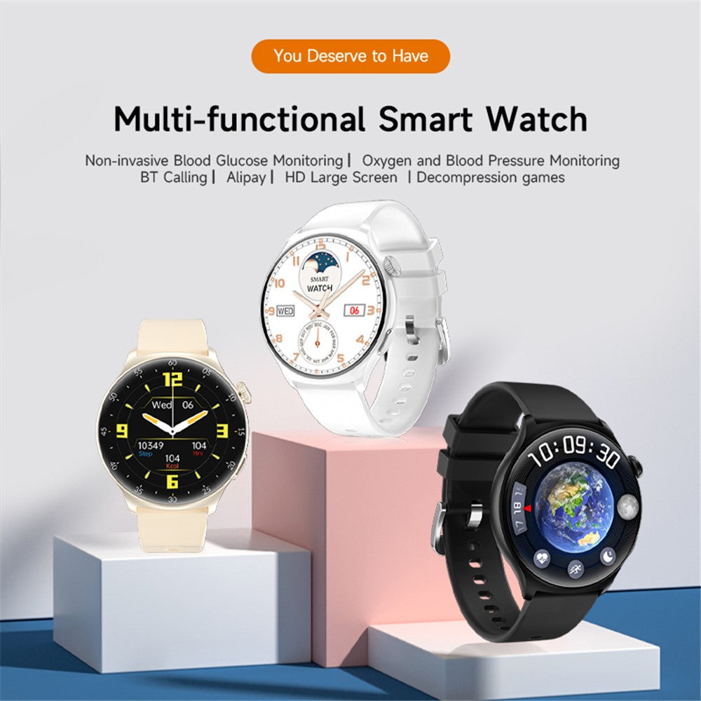 MX16 1.43-inch Round Screen Bluetooth-compatible Calling Health Monitor Smart Watch