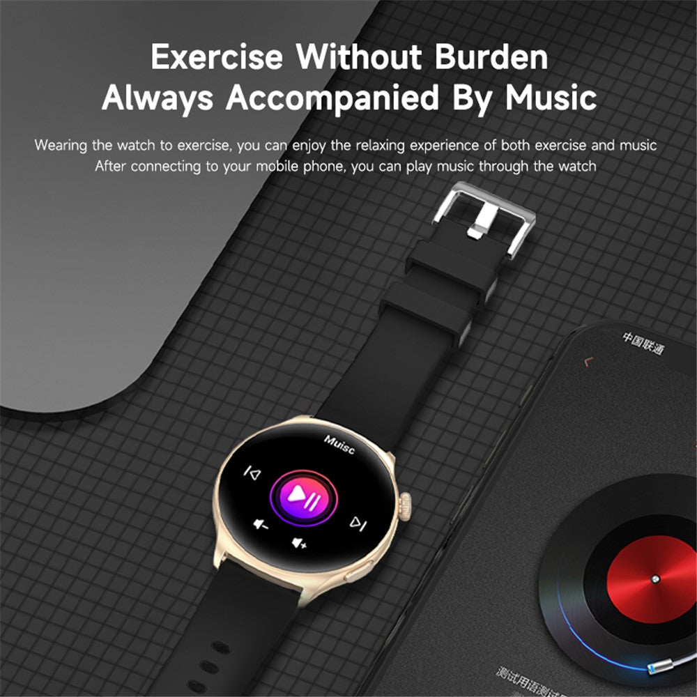 MX16 1.43-inch Round Screen Bluetooth-compatible Calling Health Monitor Smart Watch