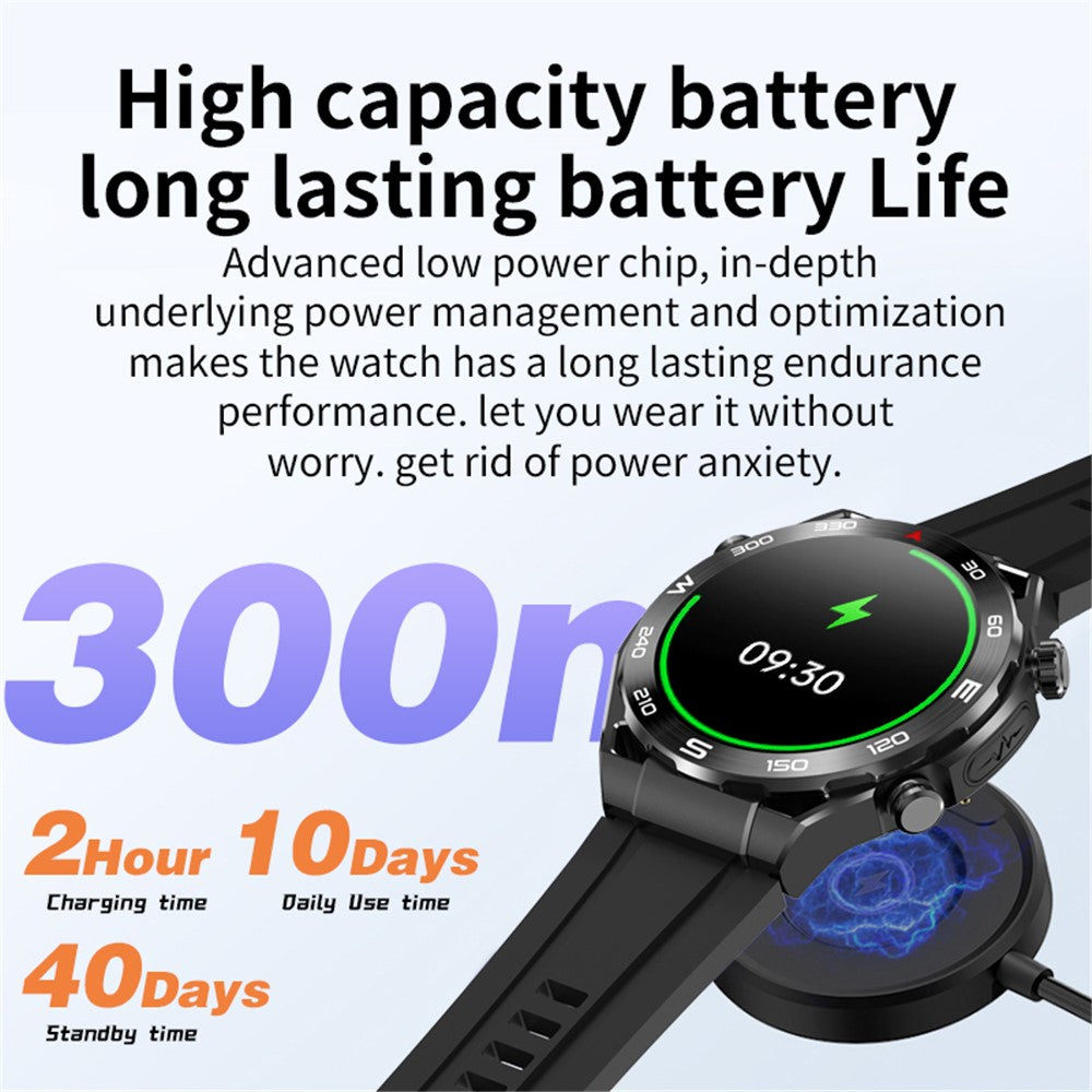 X100 1.43-inch Round Screen Multi-sport Modes Health Monitor Smart Watch
