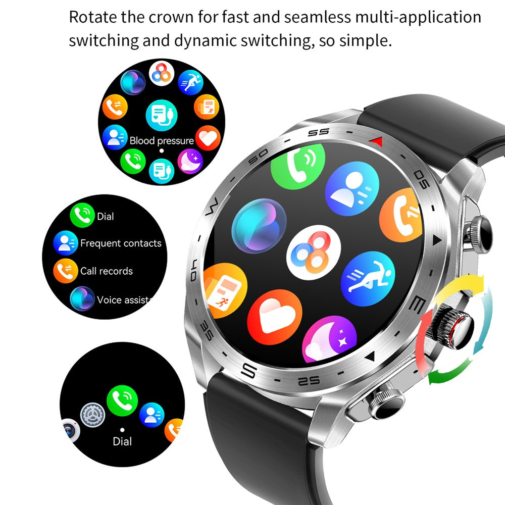 T95 2-in-1 1.52-inch IPS Screen Smart Watch Waterproof Bluetooth-compatible Call TWS Earphones