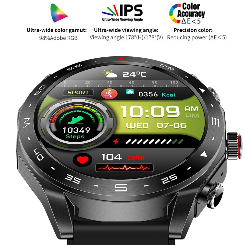 T95 2-in-1 1.52-inch IPS Screen Smart Watch Waterproof Bluetooth-compatible Call TWS Earphones