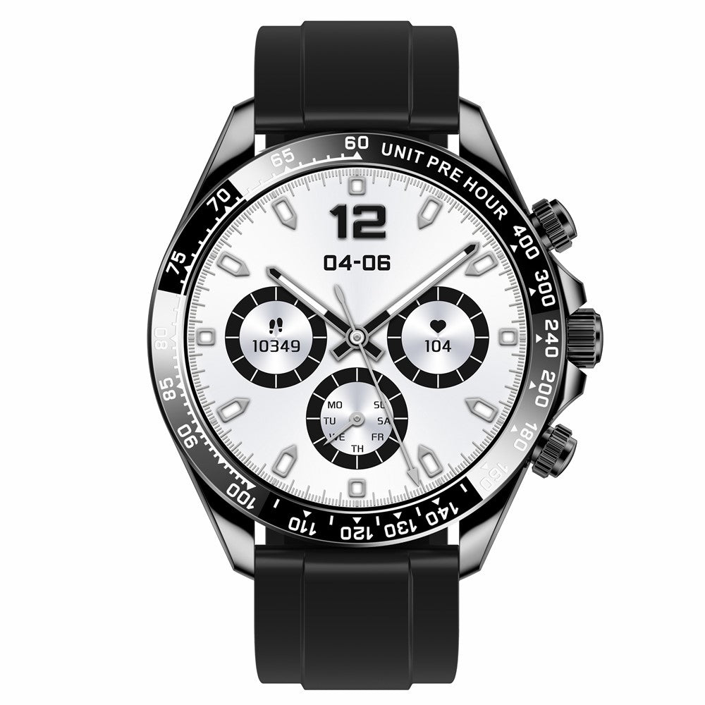 AK63 AMOLED Screen Smart Watch Bluetooth-compatible Call Wrist Bracelet with Silicone Strap