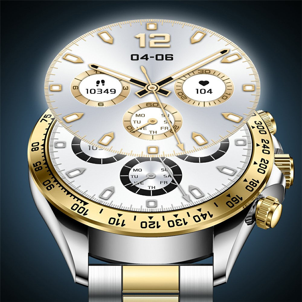 AK63 AMOLED Screen Smart Watch Bluetooth-compatible Call Wrist Bracelet with Silicone Strap