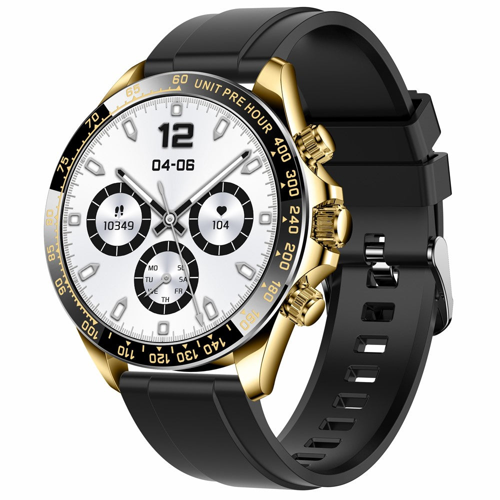 AK63 AMOLED Screen Smart Watch Bluetooth-compatible Call Wrist Bracelet with Silicone Strap