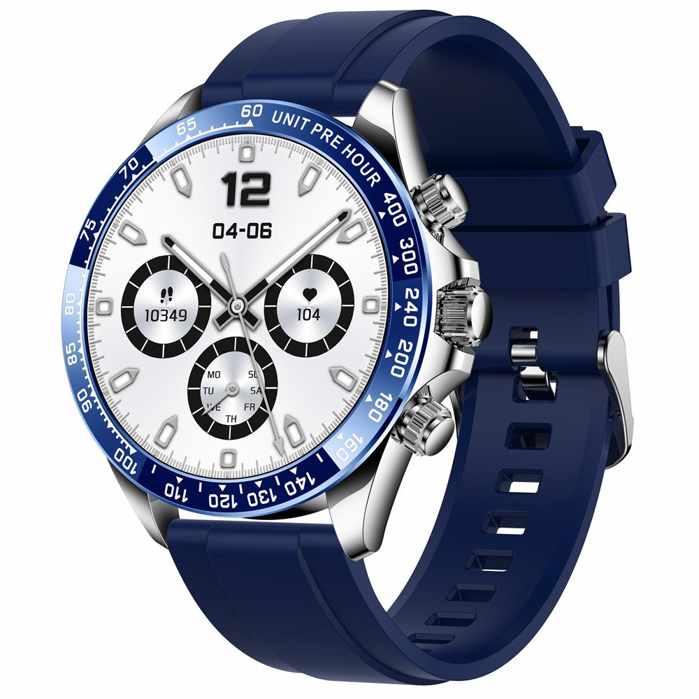 AK63 AMOLED Screen Smart Watch Bluetooth-compatible Call Wrist Bracelet with Silicone Strap