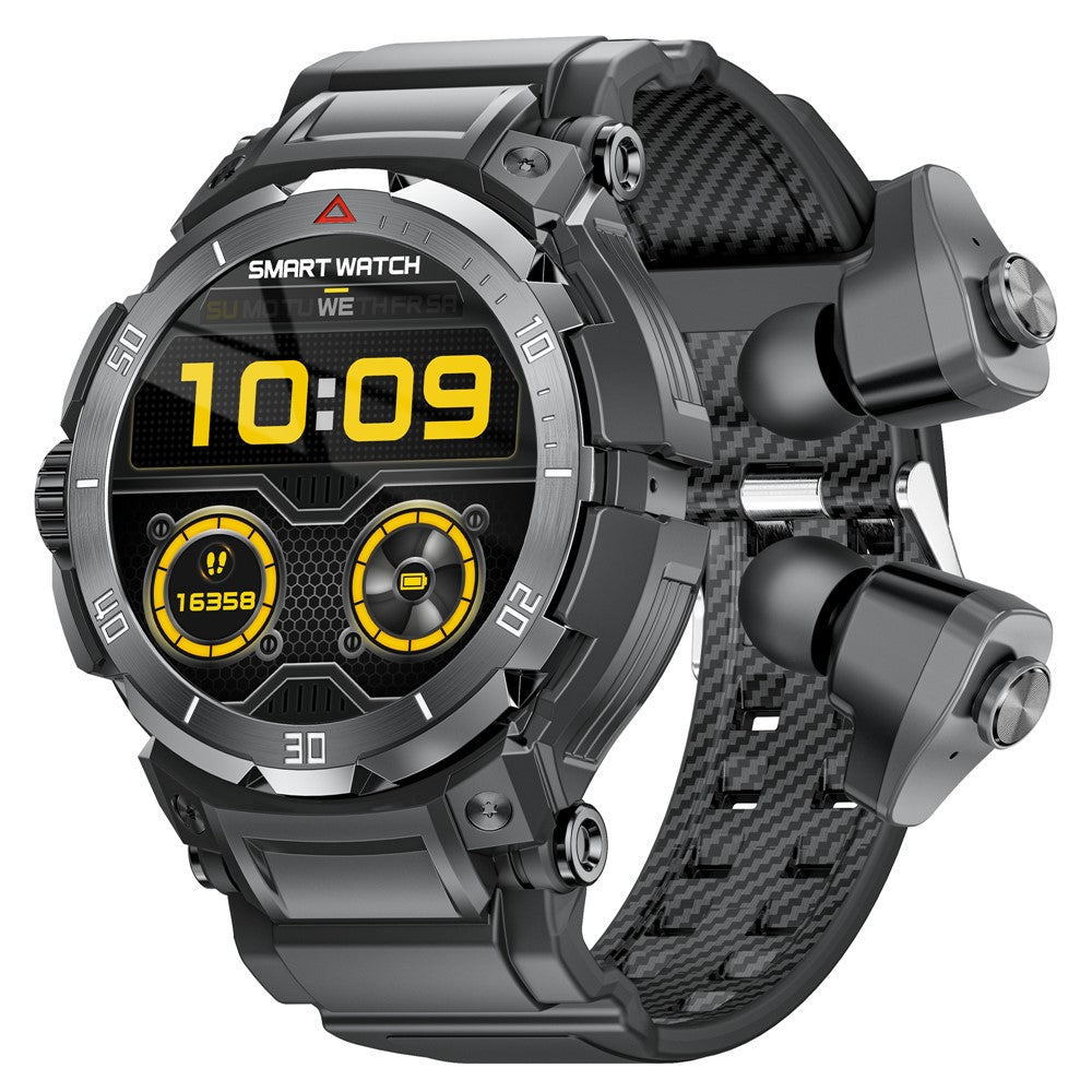 GT100pro 2-in-1 1.46-inch Health Monitoring Smart Watch TWS Bluetooth-compatible Earbuds