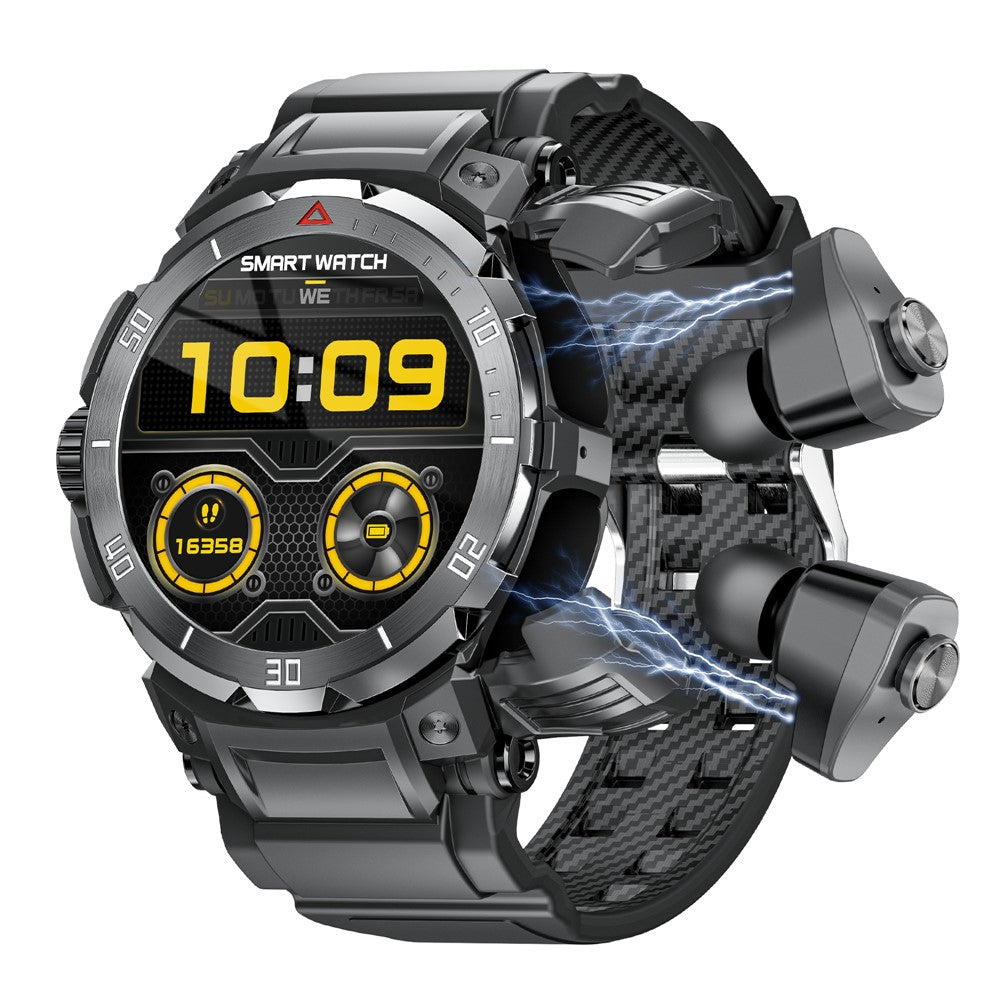 GT100pro 2-in-1 1.46-inch Health Monitoring Smart Watch TWS Bluetooth-compatible Earbuds