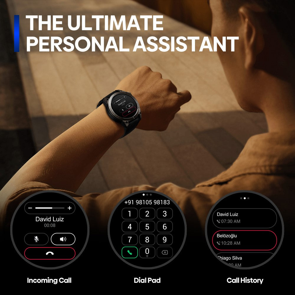 ZEBLAZE Stratos 3 Pro 1.43-inch Bluetooth-compatible Call Health Monitor GPS Sports Smart Watch