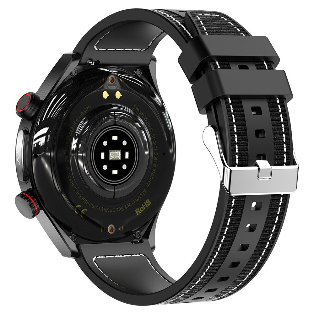 E800 SOS Emergency Call Watch IP68 Waterproof ECG Health Monitor Smart Bracelet (Nylon Strap)