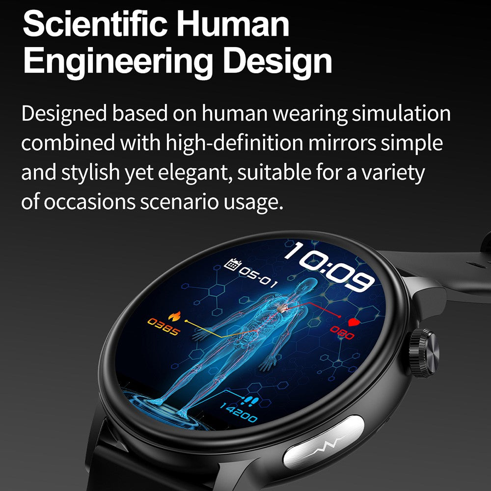 ET470 1.39’’ AMOLED Waterproof Smart Watch with Blood Oxygen / Sleep / Heart Rate Monitor