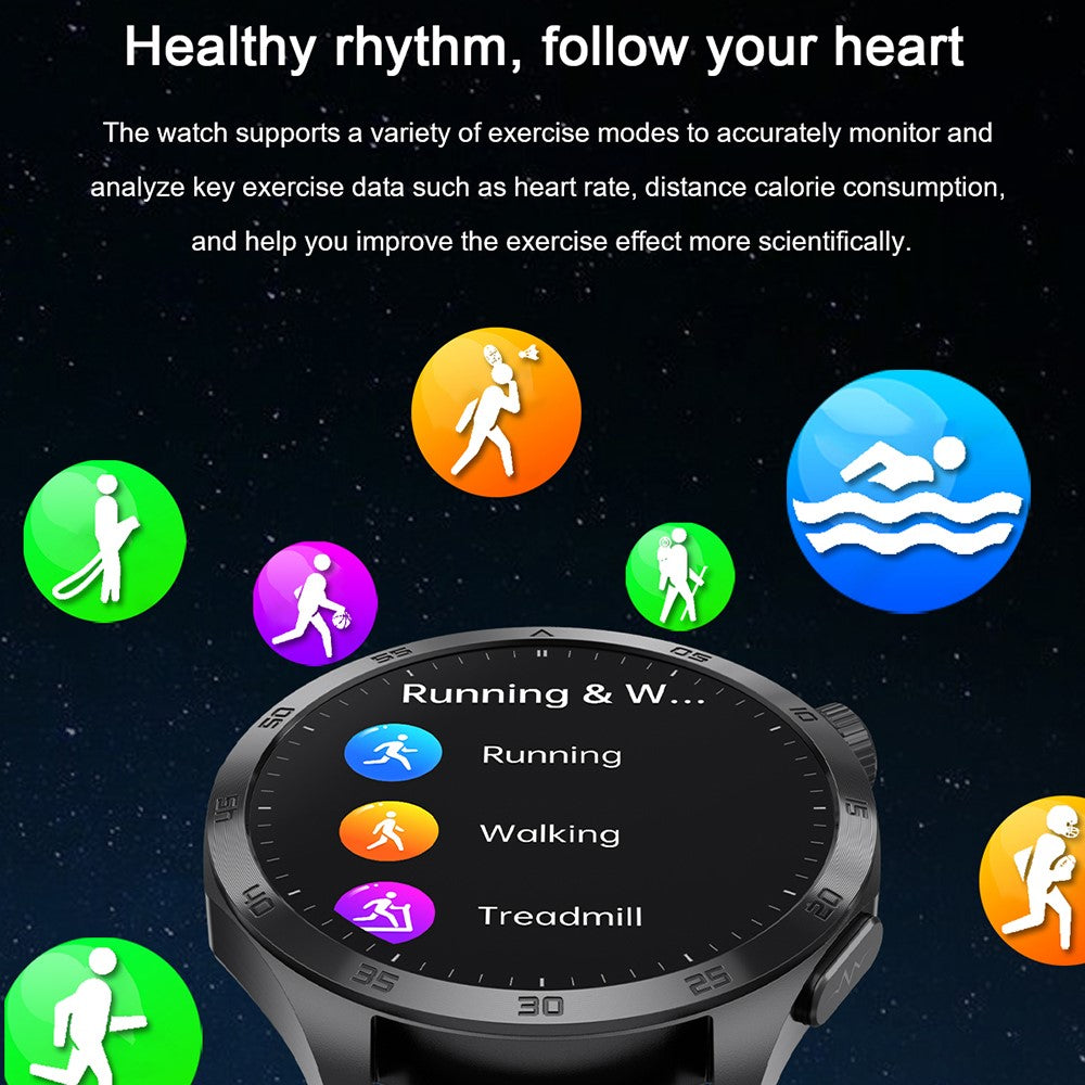ET485 1.43’’ AMOLED Display Smart Watch Bluetooth-compatible Call Sports Watch with Nylon Strap