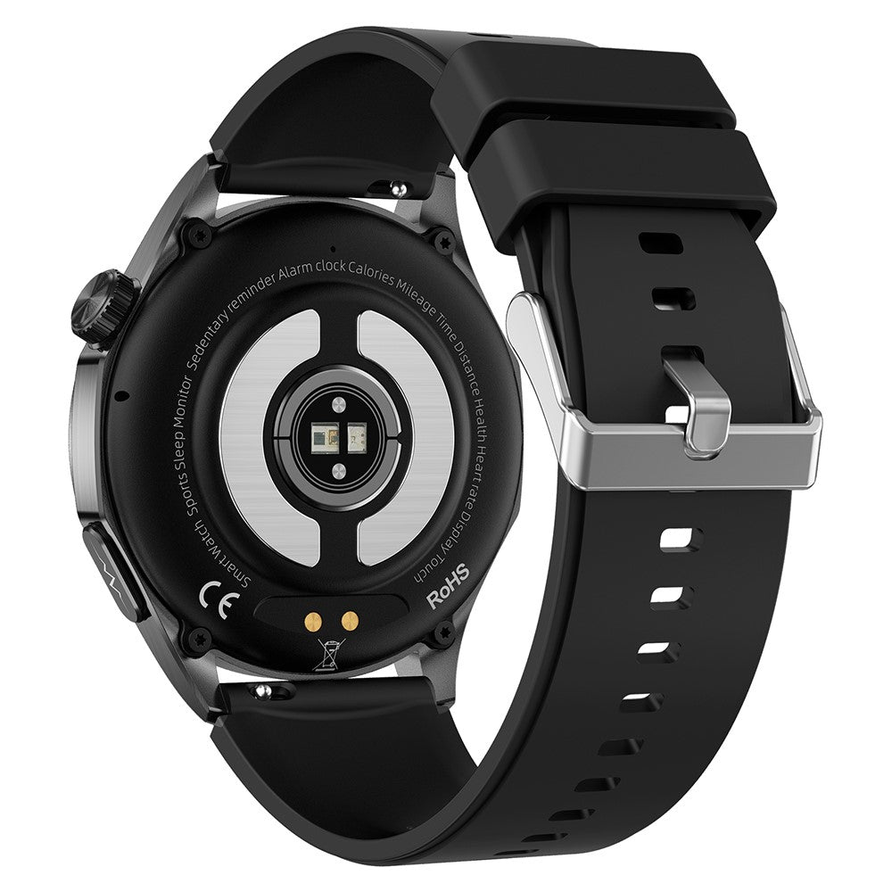ET485 1.43-inch AMOLED Screen Bluetooth-compatible Call Health Monitoring ECG Smart Watch, Silicone Strap