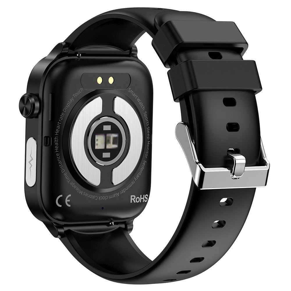 ET570 1.96" Smart Watch Bluetooth-compatible Call Heart Rate Fitness Tracker with Silicone Strap