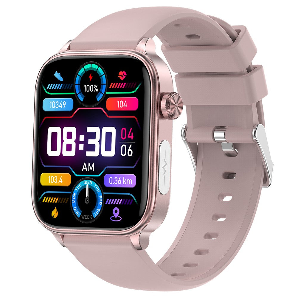 ET570 1.96" Smart Watch Bluetooth-compatible Call Heart Rate Fitness Tracker with Silicone Strap