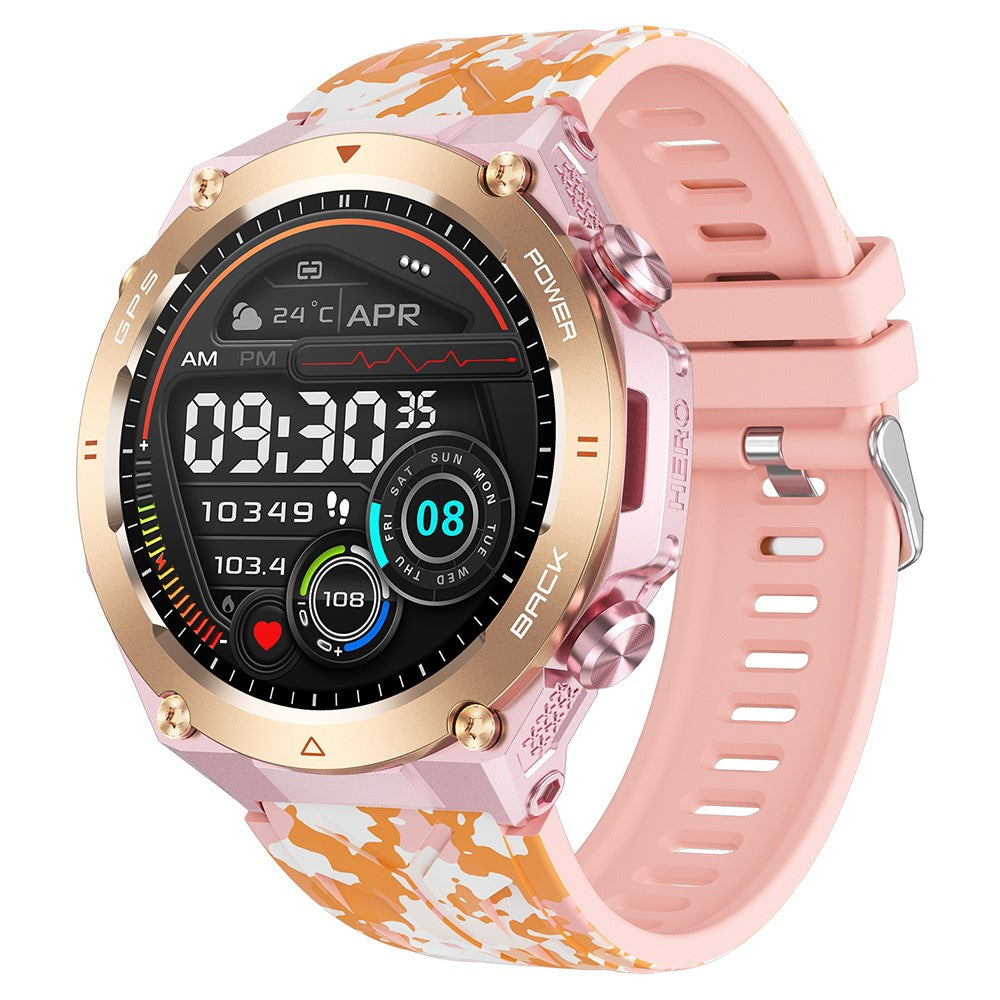 KC82 Altitude Air Pressure Compass Function Men Smart Watch Waterproof Bluetooth-compatible Call GPS Outdoor Sports Watch