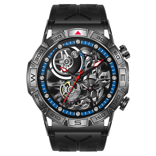 KC80 1.43" Waterproof Smart Watch Call Altitude Air Pressure Compass Heart Rate Sports Tracker