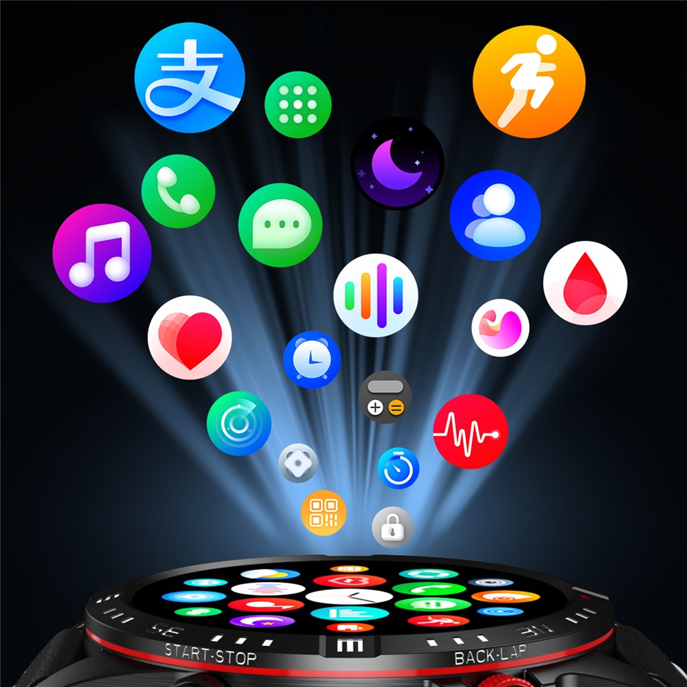 CY800 1.6-inch Bluetooth-compatible Calling Sport Watch Waterproof Smart Watch Heart Rate Sleep Monitoring