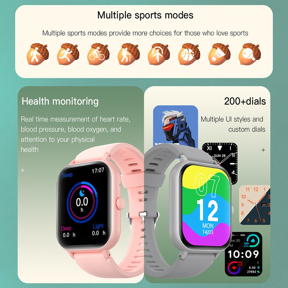 TB62D 1.83-Inch Screen Watch Sleep Monitor Wrist Bracelet Waterproof Smart Band