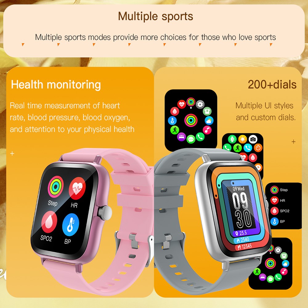 Y13(TB40D) Bluetooth-compatible Call Sport Watch 1.83-inch Smart Watch Heart Rate Sleep Monitoring