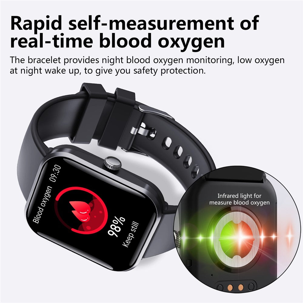 F96 1.9-inch Bluetooth-compatible Calling Smart Watch Body Temperature Blood Glucose Monitoring Fitness Tracker Smart Bracelet