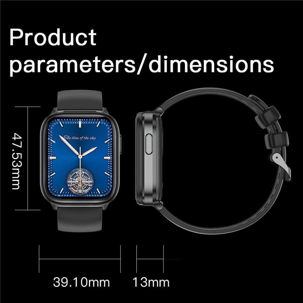 X9 2-in-1 Heart Rate Monitor 1.85 Inch Sports Tracker Smart Watch with TWS Earbuds