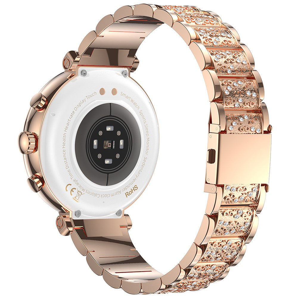 TK28 Women ECG Bluetooth-compatible Call Heart Rate Temperature Monitor Smart Watch, Steel Strap (CE Certified)