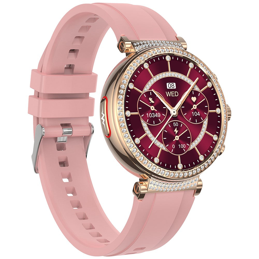TK28 Women ECG Bluetooth-compatible Call Watch Body Temperature Health Monitor Smart Watch, Silicone Strap (CE Certified)