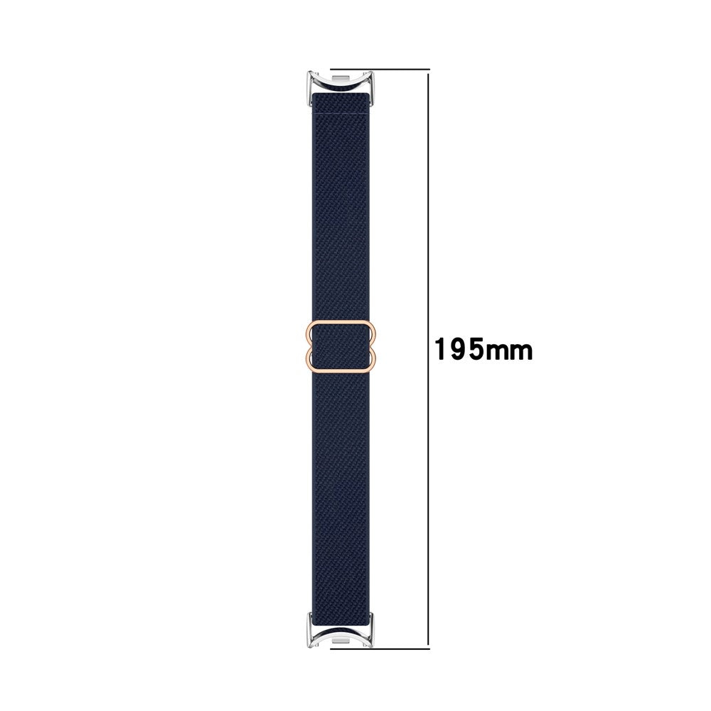 Watch Band for Xiaomi Mi Band 9 Ceramic Edition / Smart Band 9 NFC / 9 / 8 NFC / 8 Nylon Elastic Strap with Stainless Steel Connector