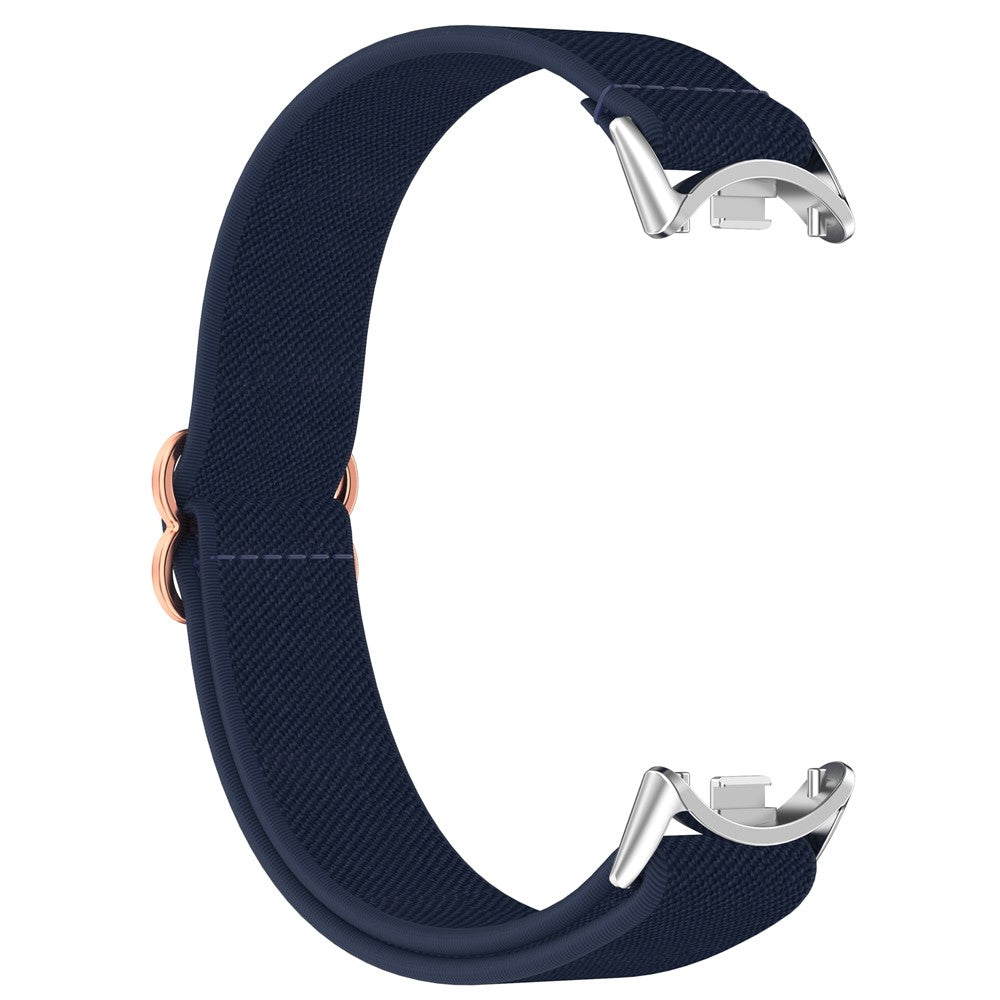 Watch Band for Xiaomi Mi Band 9 Ceramic Edition / Smart Band 9 NFC / 9 / 8 NFC / 8 Nylon Elastic Strap with Stainless Steel Connector