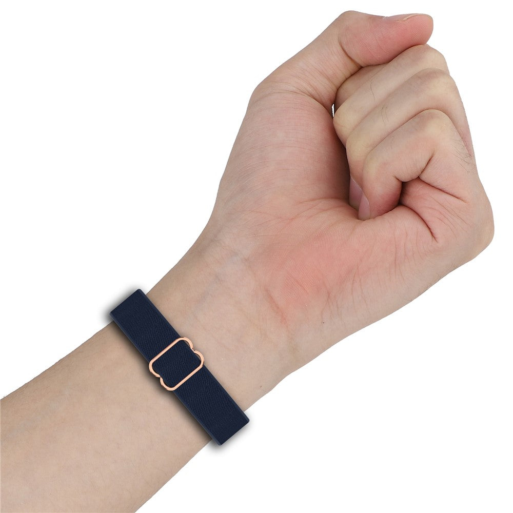 Watch Band for Xiaomi Mi Band 9 Ceramic Edition / Smart Band 9 NFC / 9 / 8 NFC / 8 Nylon Elastic Strap with Stainless Steel Connector