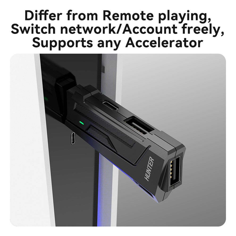 GAMWING Blader Converter + Hunter Adapter + G7 Keyboard + GM86 Mouse Set for Game Console