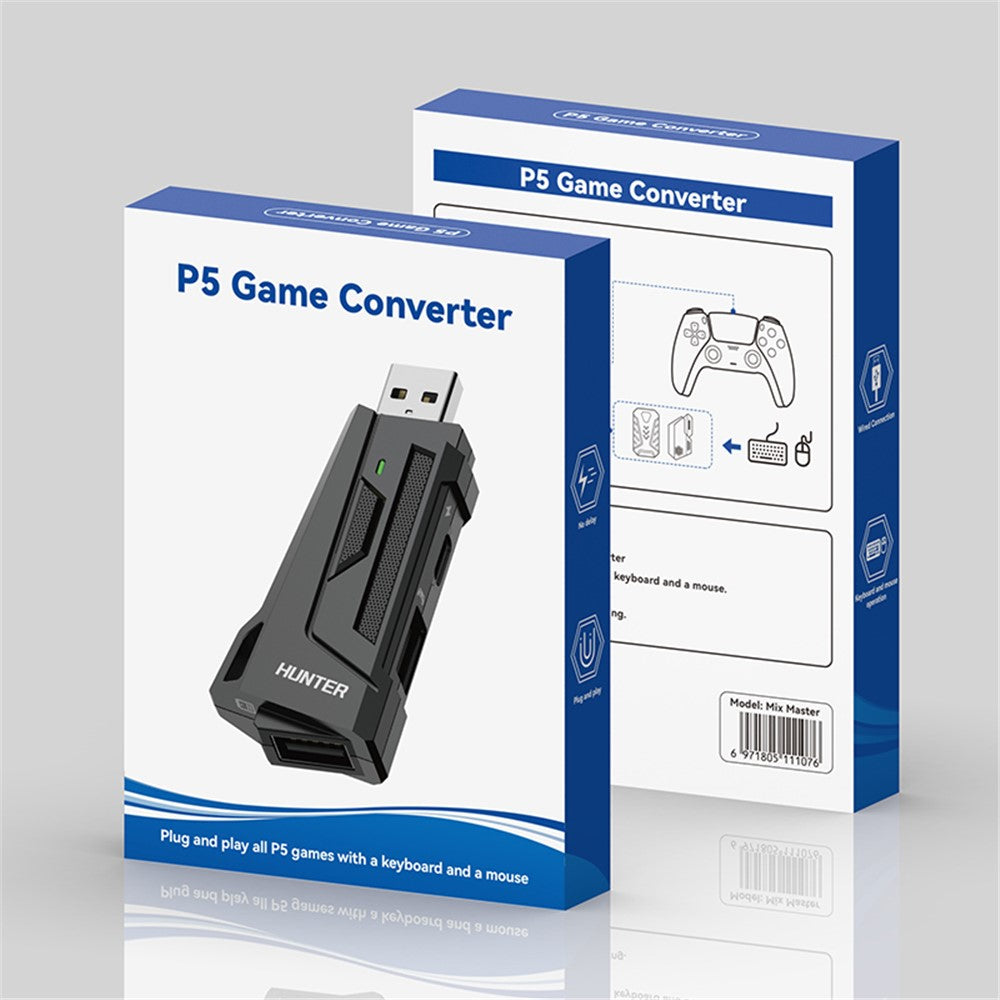 GAMWING Blader Converter + Hunter Adapter + G7 Keyboard + GM86 Mouse Set for Game Console
