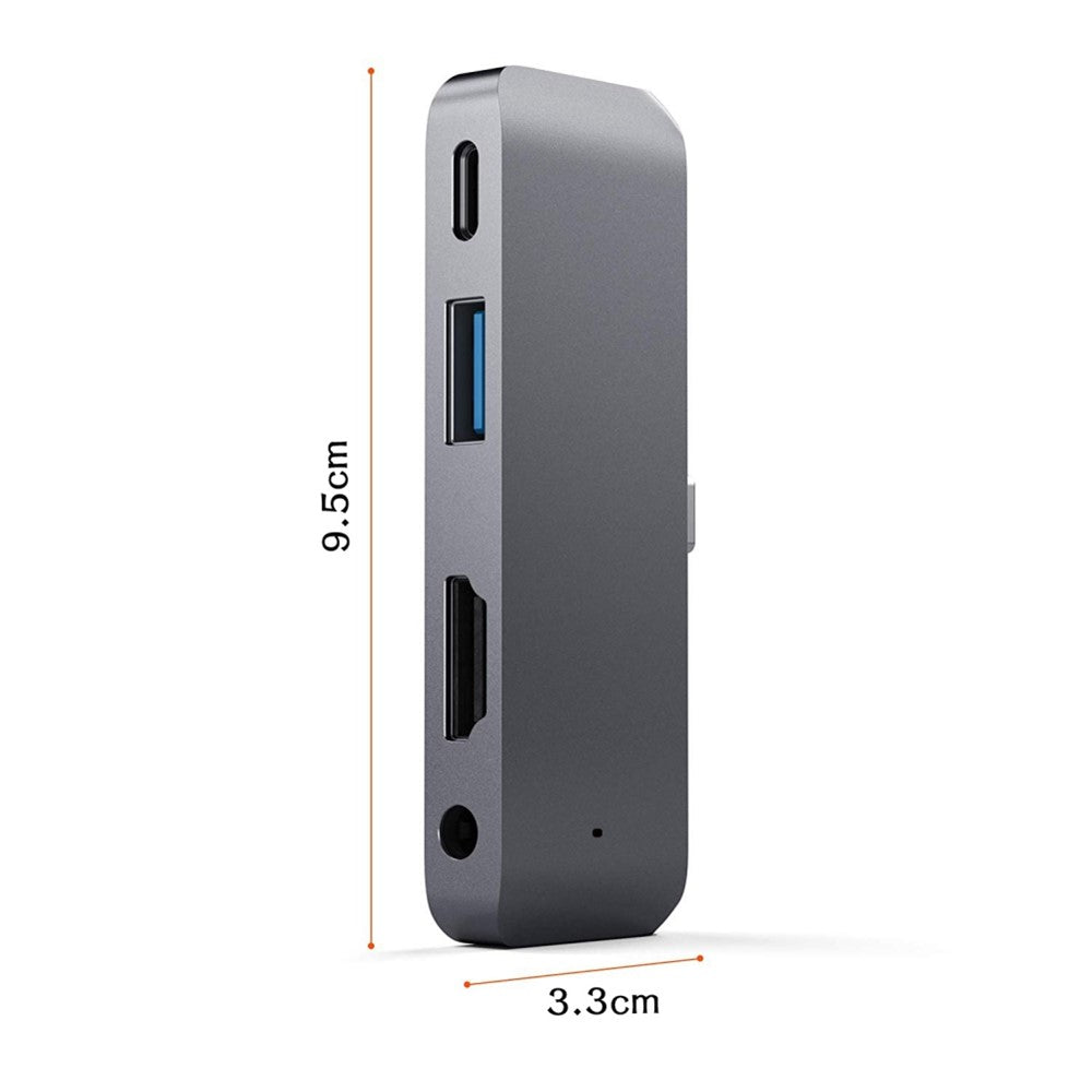 4 in 1 USB C Hub Aluminum Alloy USB C Docking Station Multiport Adapter for iPad Pro