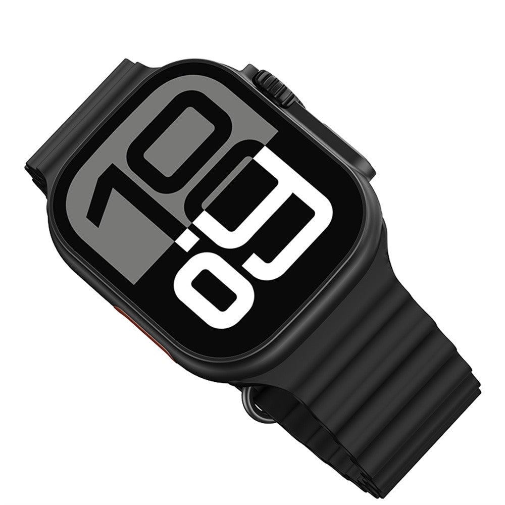 USAMS AT03 2.01 inch Smart Watch Bluetooth-Compatible Sports Tracking Voice Assistant Wristwatch for Android iOS